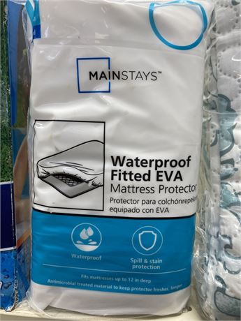 Mainstays Waterproof Fitted EVA Mattress Protector