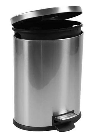 BHG 3.1 gal Oval Step Can, Stainless