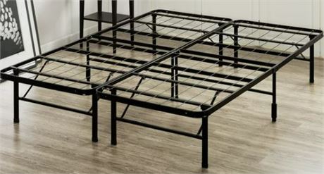 Smart Base Bed frame, black, twin