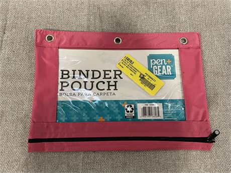Pen + Gear Solid Binder Pouch Pink