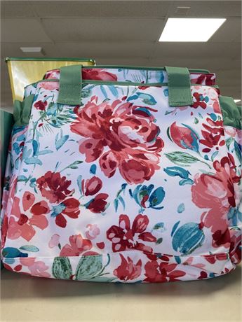 Olive T Large Floral Insulated Lunch Bag
