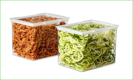 The Home Edit XL, Clear Plastic Food Storage Container 2pk
