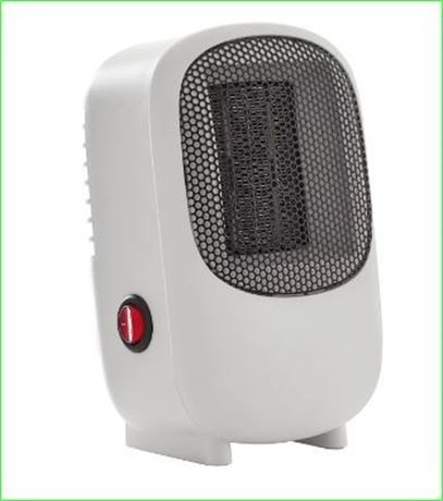 Mainstays Personal Mini Electric Ceramic Heater 350W Indoor White
