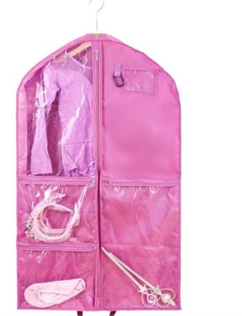 FANHAN Garment Bag, 40in Garment Bag For Hanging Clothes, Waterproof, pink