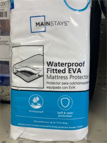Mainstays Waterproof EVA Fitted mattress Protector, twin