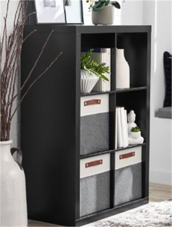 Better Homes and Gardens 6 cube Organizer, Black