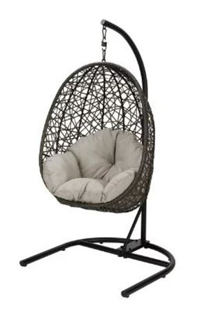 Better Homes and Gardens Lantis Egg Chair, Beige Cushion
