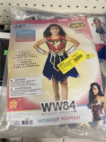 Wonder Woman84 Costume, Girl size 4-6