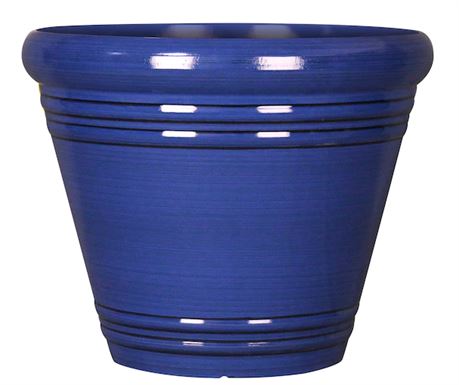 Style Selections Blue Resin Planter