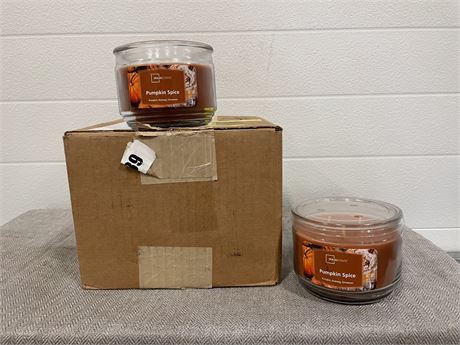 Case of (4) Mainstays Pumpkin Spice Candles