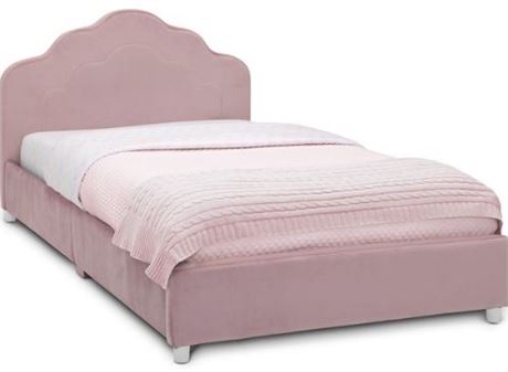 Delta Children Upholstered Twin Bed, Rose Pink