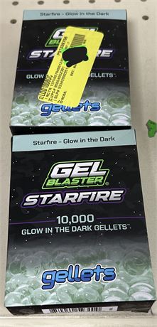 Lot of (2) Starfire Gel Refills, 10,000 count