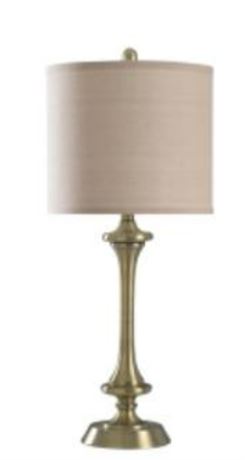 Signature 29 inch 100 watt Antique Brass Table Lamp Portable Light