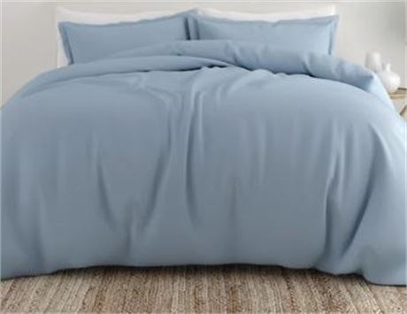 iEnjoy Full/Queen Duvet Comforter, Light blue