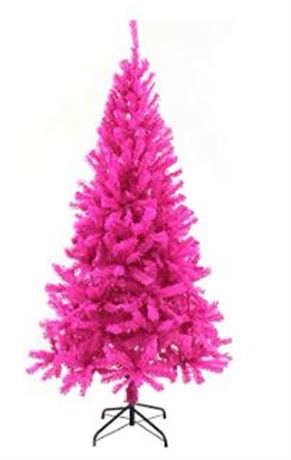 4 ft pink Christmas Tree w/stand