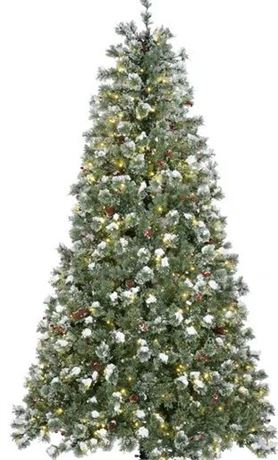 Holiday Time 7.5 foot pre-lit Redland Spruce with Warm White LED Lights