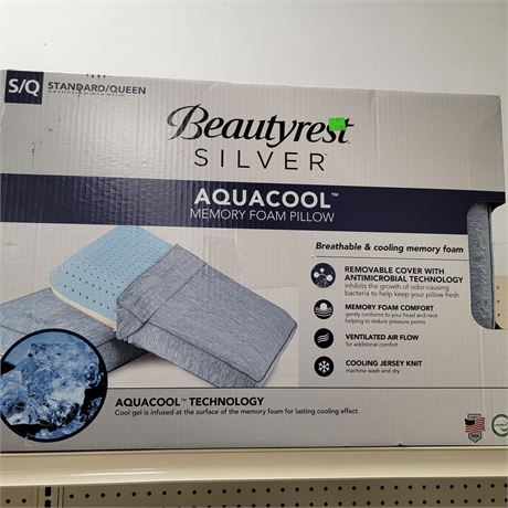 BeautyRest Silver AquaCool  Memory Foam Pillow