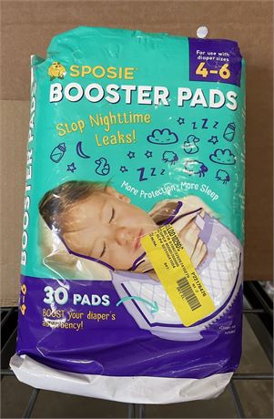 Sposie booster pads 4-6 (30) pads
