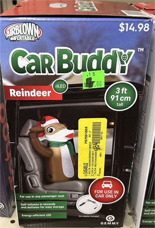 Airblown Inflatables Car Buddy, Reindeer