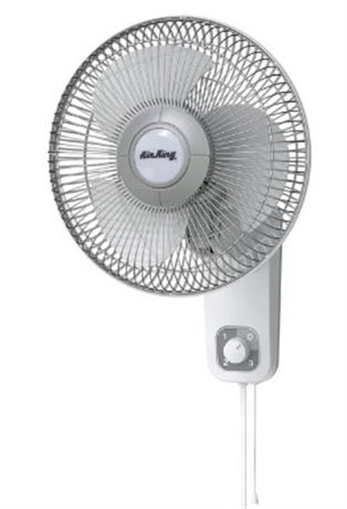 Air King 12 inch 3 speed Wall Mounted Oscillating Fan