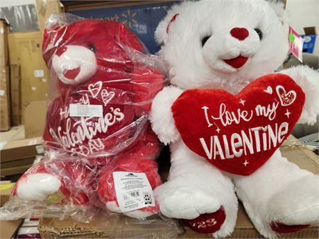 Lot of (2) Valentines Day Bears