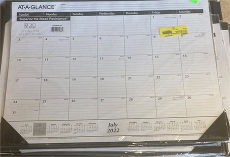 At a Glance Desk Calendar. JULY 2022 - JUNE 2023