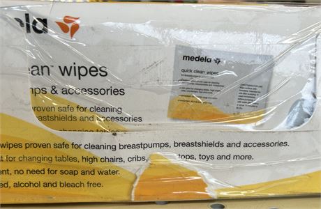 Medela Quick Clean Wipes for Breastpumps and Accessories, 40 ct