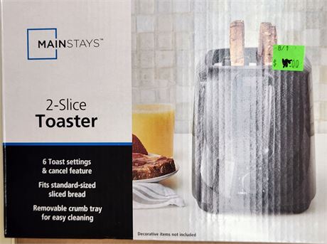 Mainstays 2 slice Toaster
