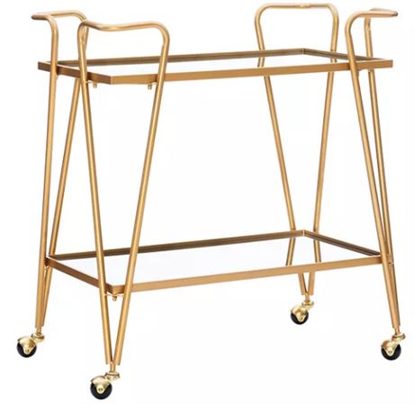 Linon Mid-Century Modern Bar Cart