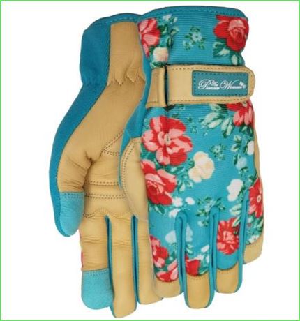 The Pioneer Woman Vintage Floral Goatskin Leather Glove, Medium