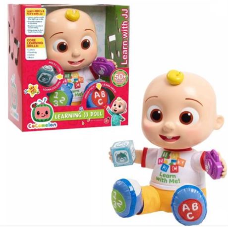 CoComelon Interactive Learning JJ Doll with Lights, Sounds, and Music to Encour