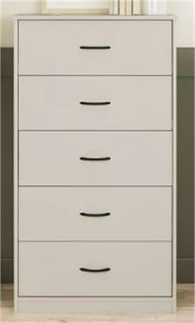 Mainstays Classic 5 drawer Dresser, Gray
