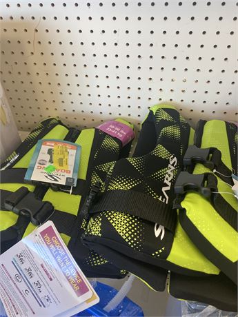 Lot of (TWO) Stearns Youth Life Vests, 50-90 lbs