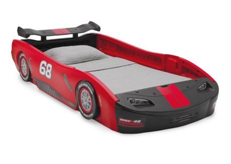 Twin Turbo Race Car Bed Red - Delta Children