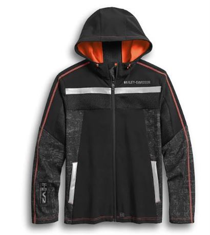 Harley Davidson Men's Performance Mesh Accent Soft Shell Jacket - Tall, XL