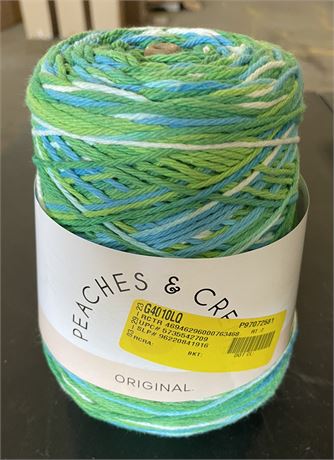 Peaches&CremeMed Cotton Yarn, Emerald Energy Ombre 14oz/400g, 674 Yards