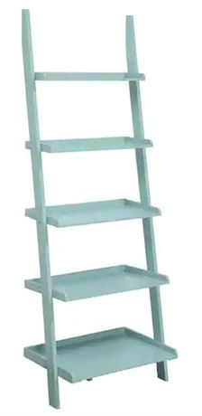 Convenience Concepts American Heritage Bookcase Ladder Seafoam