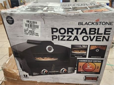 �Blackstone Tabletop Propane Pizza Oven with Two 15" Cordierite Stones