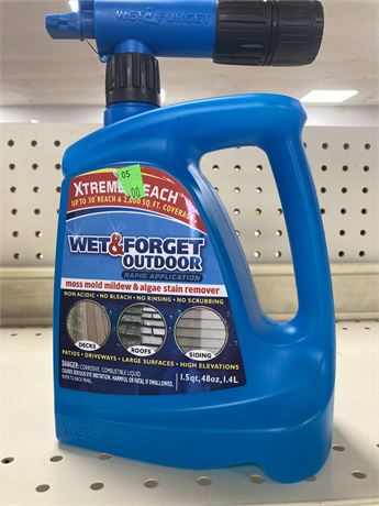 Wet & Forget Outdoors Moss mold mildew and Algae stain Remover, up to 2000 squar