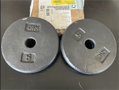 (2) CAP 5lb standard weight plate