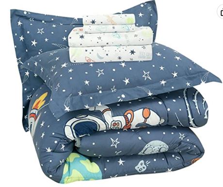 Kidz Mix Space Explorer Bed in a Bag, Twin