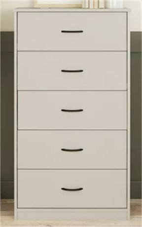 Mainstays classic 5 drawer chest-gray