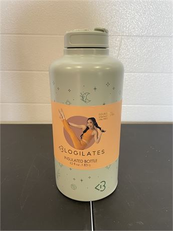 Blogilates 62oz Stainless Steel Water Bottle (No Cap on Lid)