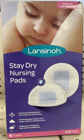 Lansinoh Stay Dry Nursing Pads,  100 ct