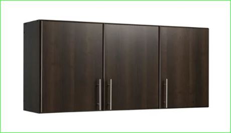 Prepac 2-Shelf Wall Cabinet, Brown