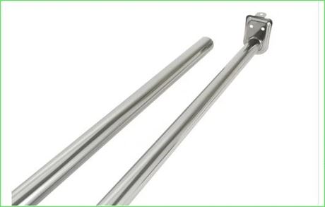 Design House Polished Chrome Adjustable Closet Rod, 30-Inch to 48-Inch