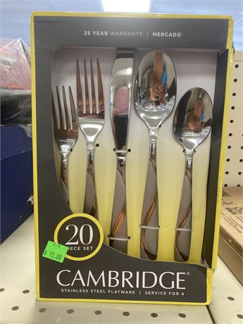 Cambridge Stainless Steel Flatware set, Service for 4