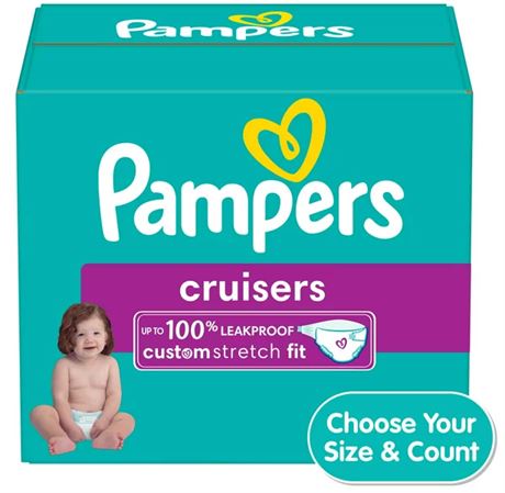 Pampers Cruisers Diapers Size 6, 108 Count