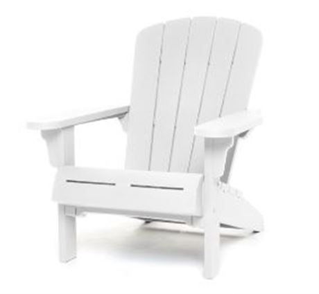 Keter Resin Andirondack Chair, White
