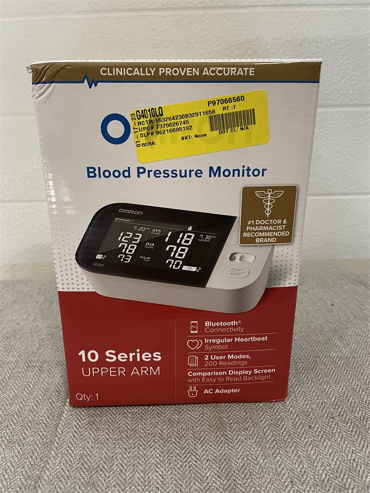 OSSAUCTIONS - Omron 10 Series Wireless Upper Arm Blood Pressure Monitor ...